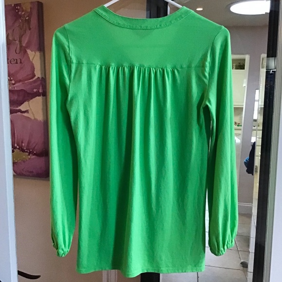 ❌❌SOLD❌❌Lilly Pulitzer Green Casual Top, Sz Xs-S - Picture 7 of 8